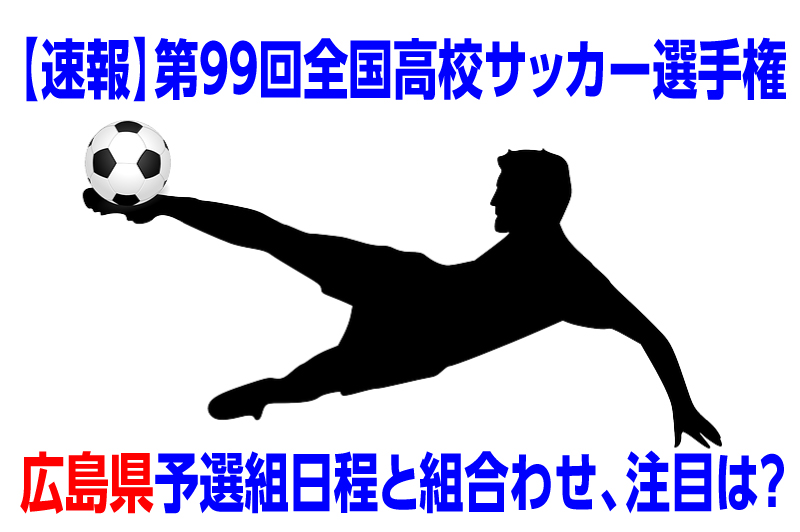 速報 高校サッカー選手権年度広島県予選日程と結果 注目は