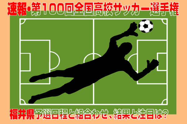 速報 21年度第100回全国高校サッカー選手権福井県予選